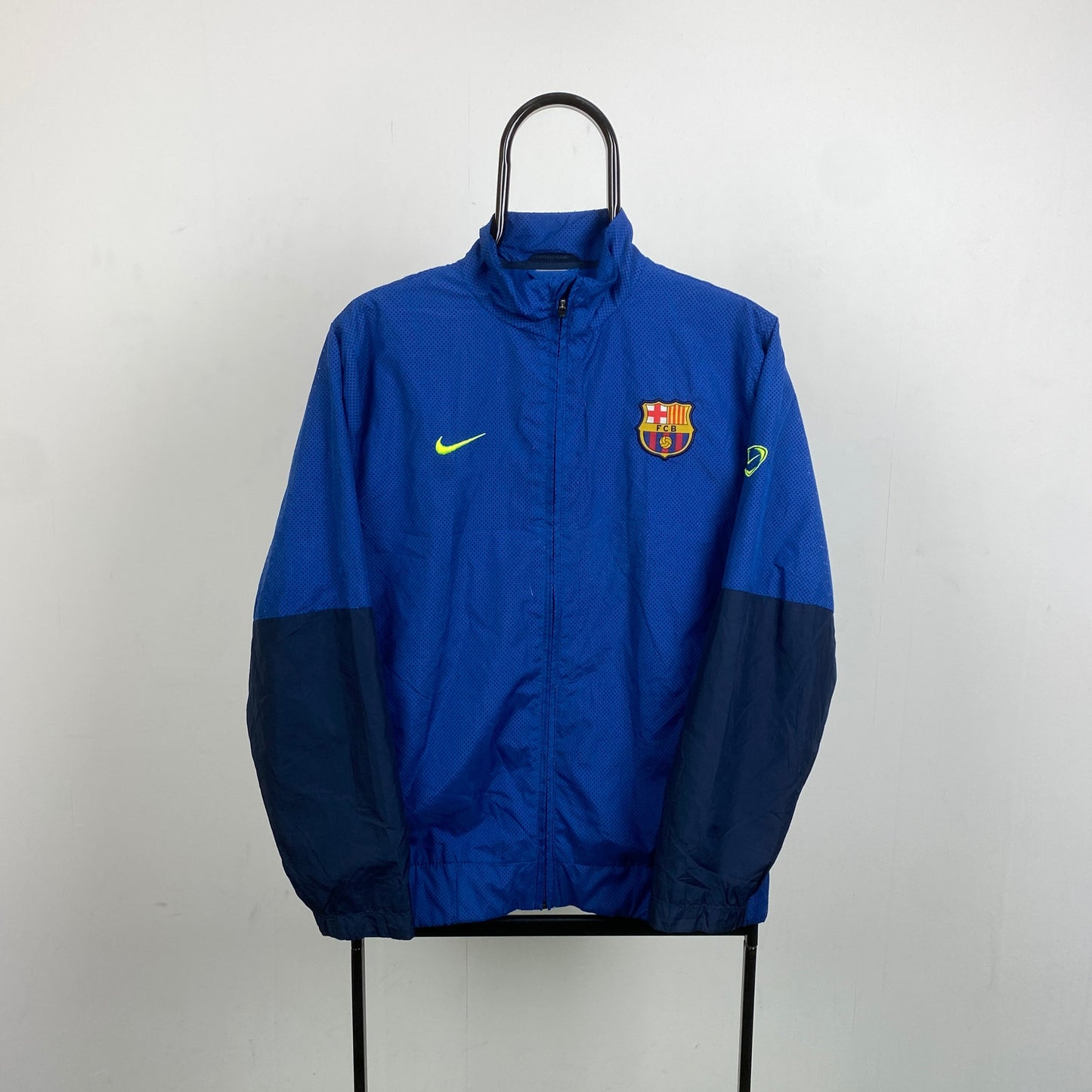 90s Nike Barcelona Windbreaker Jacket Blue Small