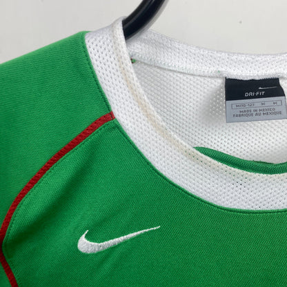 00s Nike Mexico Football Shirt T-Shirt Green Medium