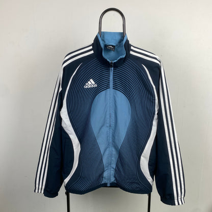 00s Adidas Windbreaker Jacket Blue Small