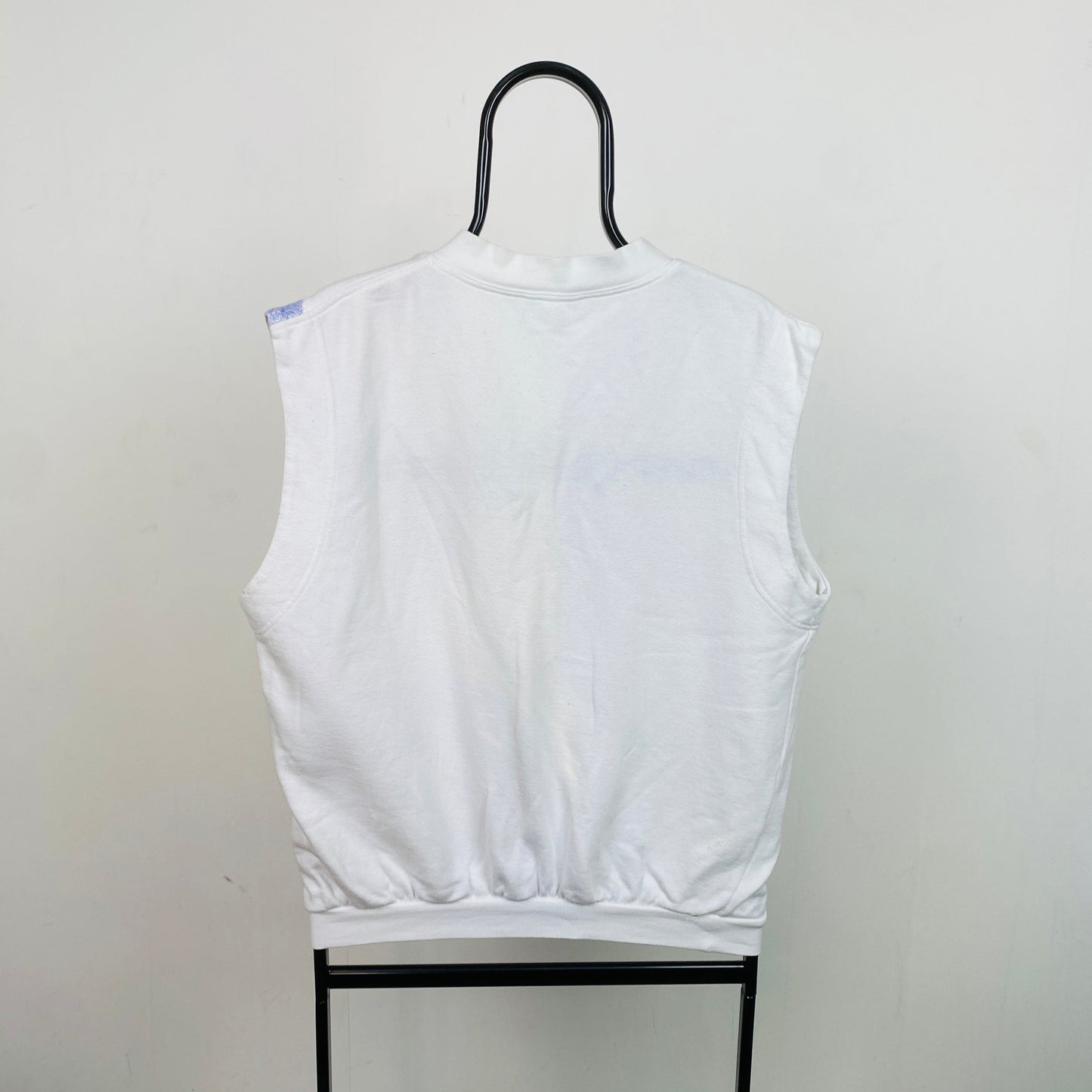 90s Adidas Edberg Sweater Vest Sweatshirt White Small