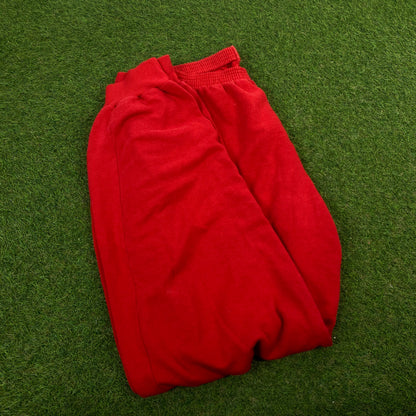 80s Nike Cotton Joggers Red XL