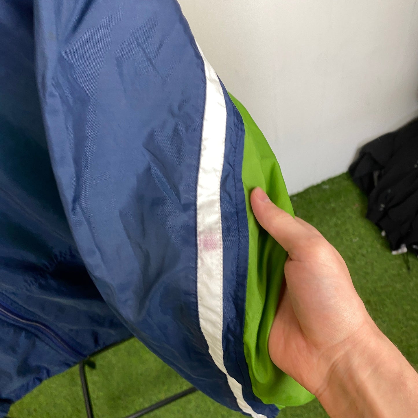 90s Nike Windbreaker Jacket Blue Small