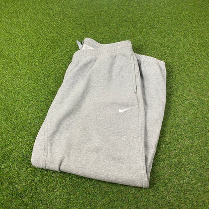 00s Nike Wide Leg Cotton Joggers Grey XXL