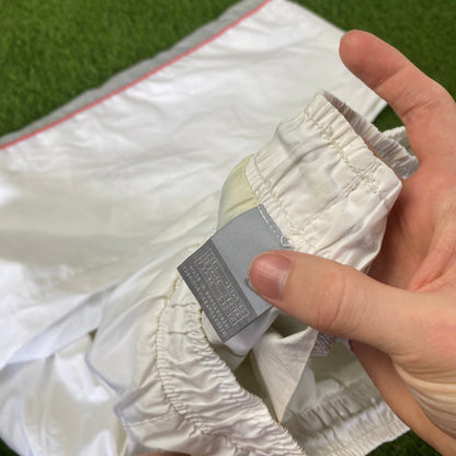 90s Nike Hex Joggers White Large