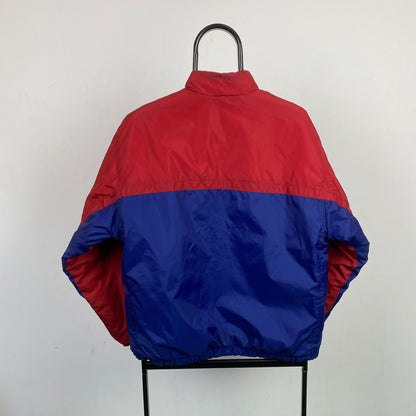 90s Nike Reversible Puffer Jacket Red Blue Small