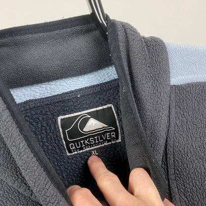 Retro 90s Quiksilver Fleece Sweatshirt Black XL