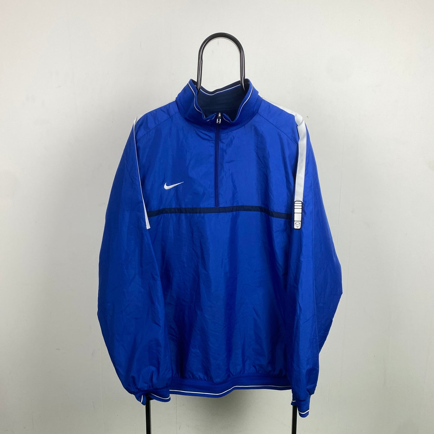 00s Nike Reversible Fleece Coat Jacket Blue XL