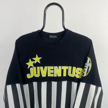 Retro 90s Juventus Sweatshirt Black Medium