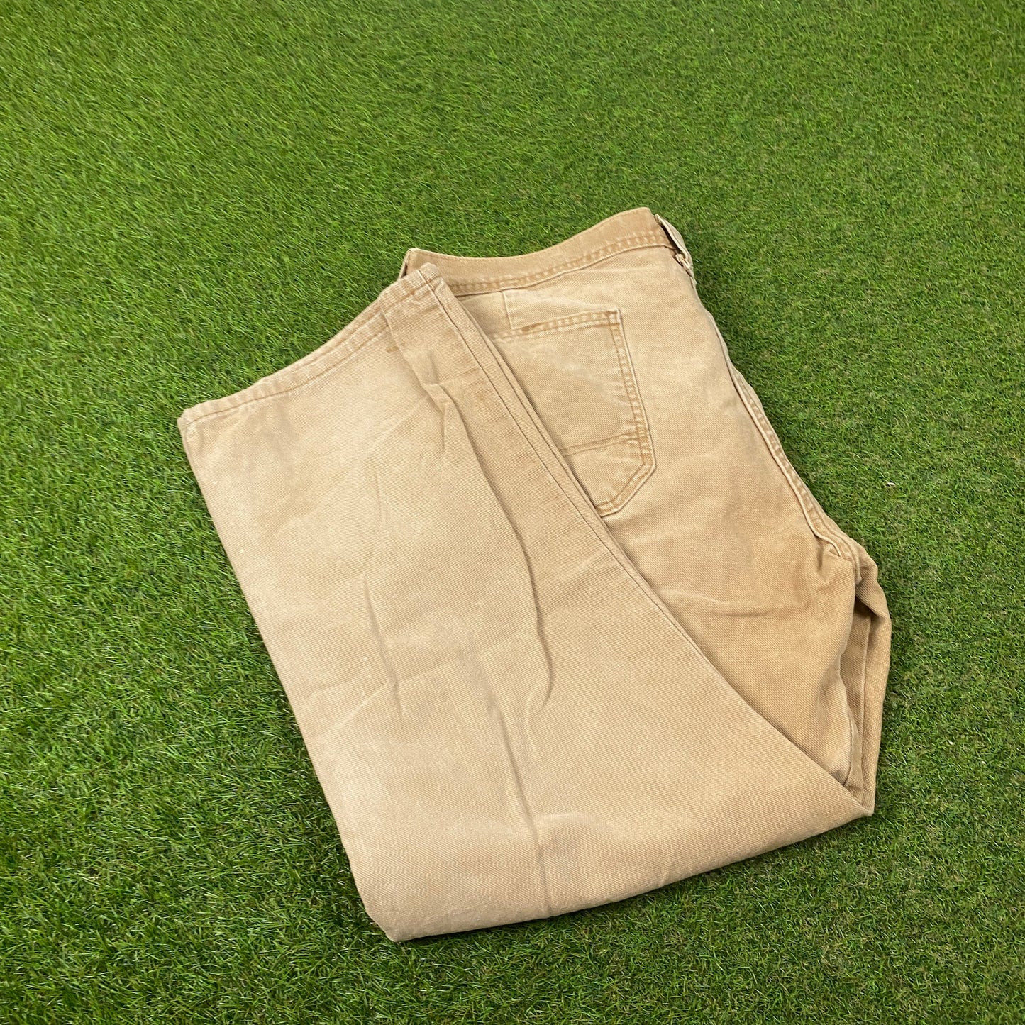 00s Dickies Double Knee Workwear Trousers Joggers Brown XL