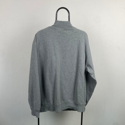 00s Nike 1/4 Zip Sweatshirt Grey XL