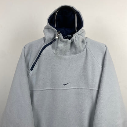 00s Nike Reversible Sidewinder Fleece Coat Jacket Blue Small