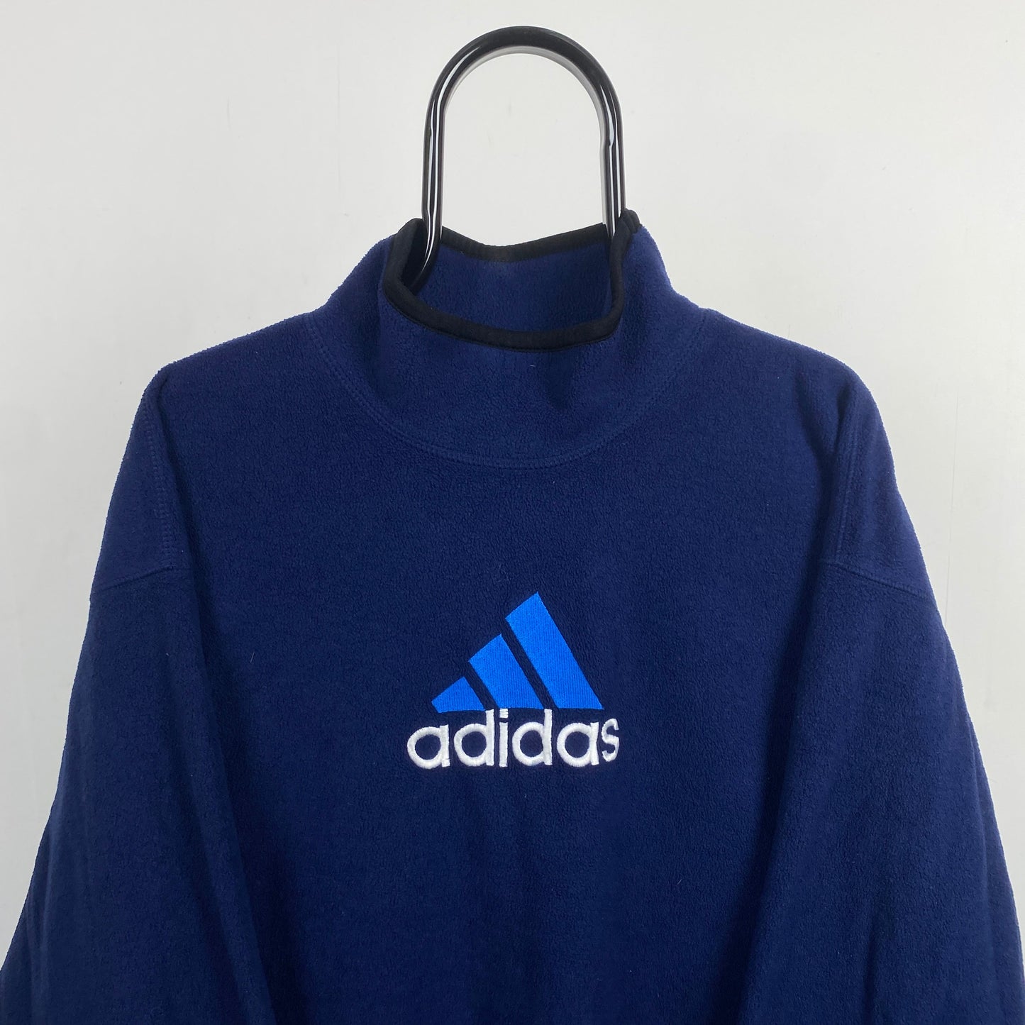 90s Adidas Fleece Sweatshirt Blue XL