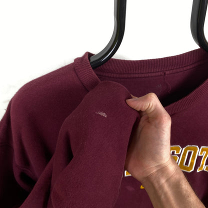 90s Nike Minnesota Centre Swoosh Sweatshirt Red XXL
