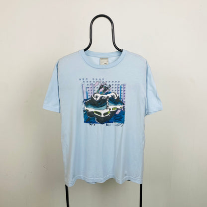 00s Nike AM95 T-Shirt Baby Blue Medium