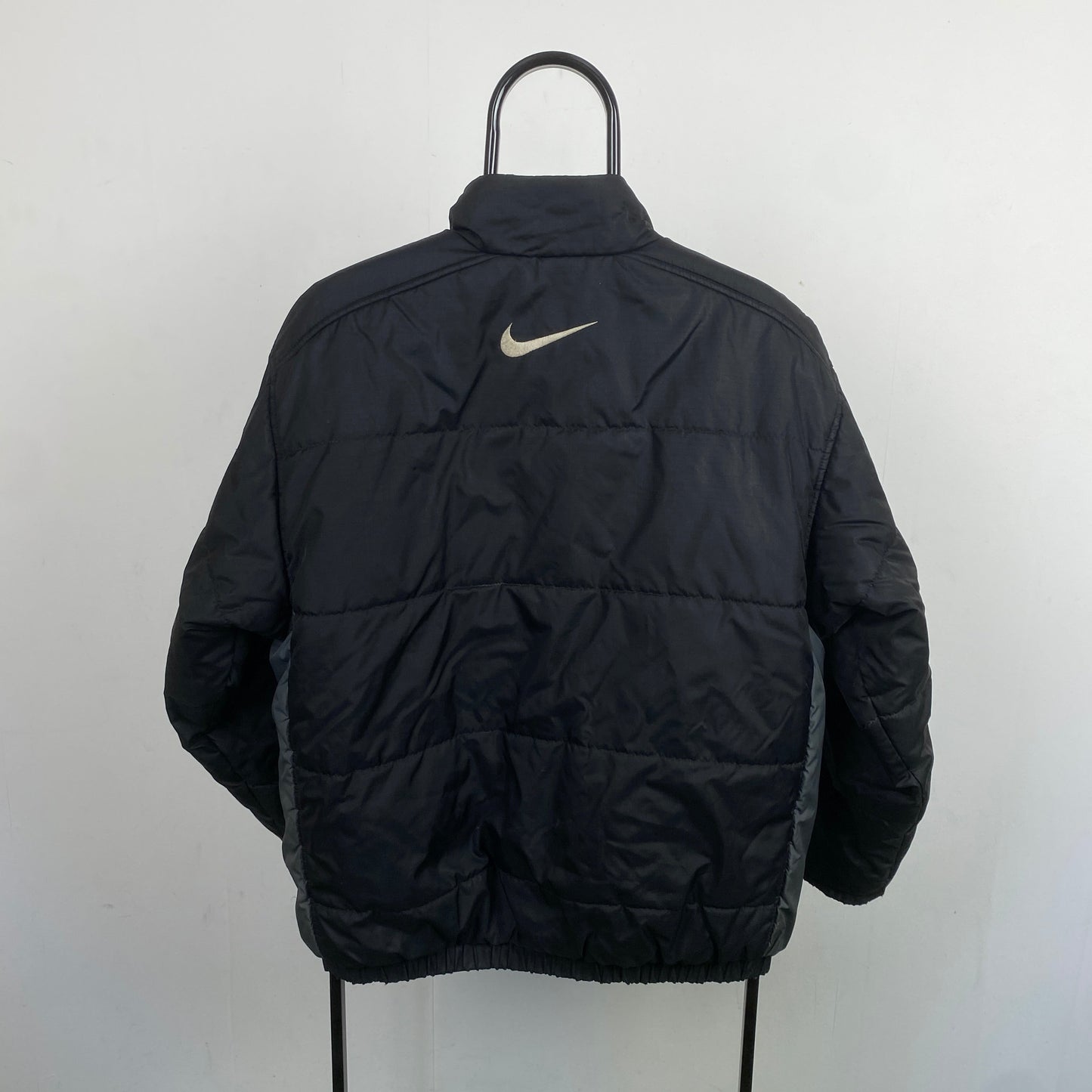 00s Nike Reversible Puffer Jacket Black Small