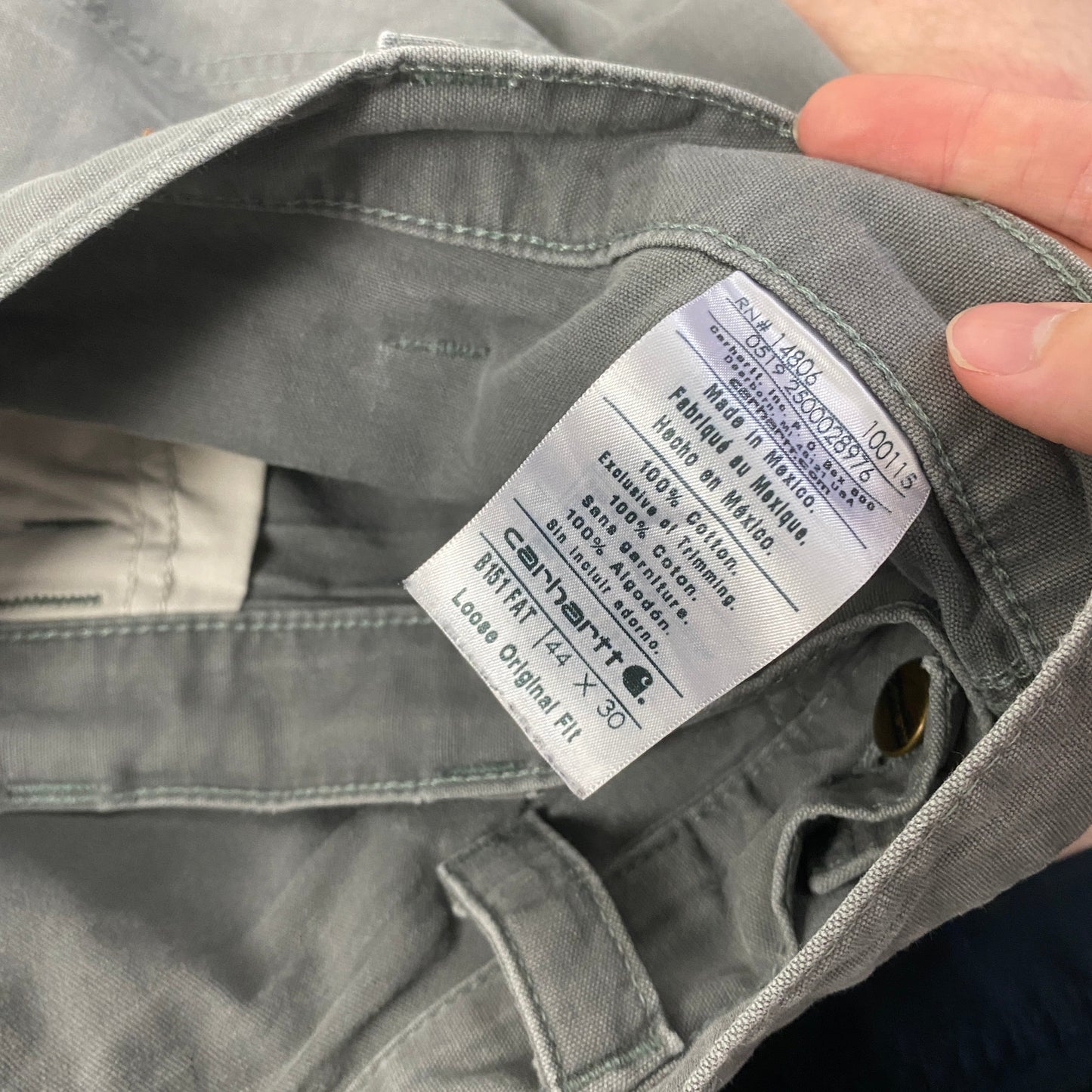 00s Carhartt Cargo Trousers Joggers Green XXL