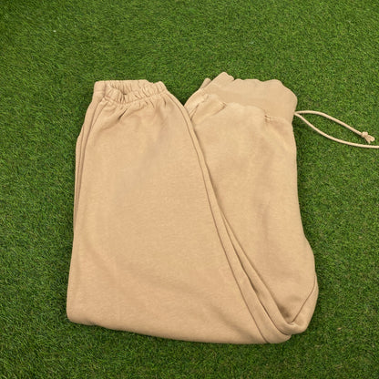 00s Nike Cotton Joggers Brown XS