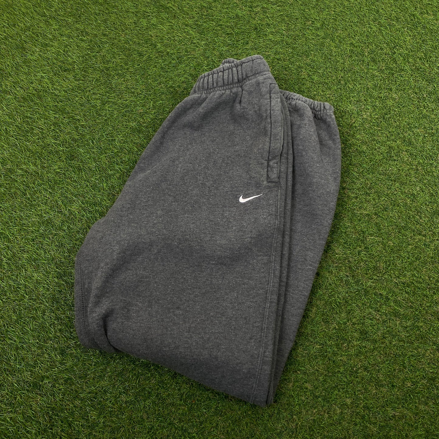 00s Nike NRG Zip Pocket Cotton Joggers Grey XS