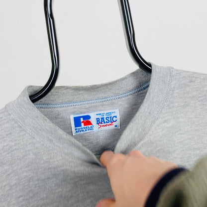 Retro Russell Athletic Sweatshirt Grey Medium
