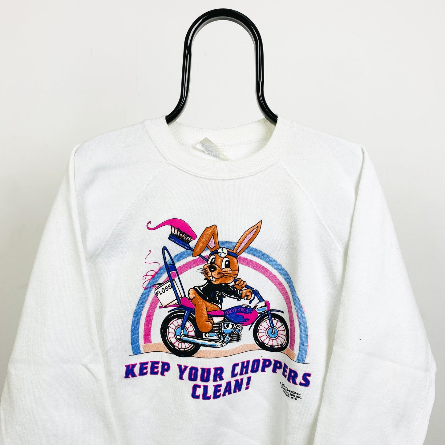 90s Retro Dentist Sweatshirt White Large