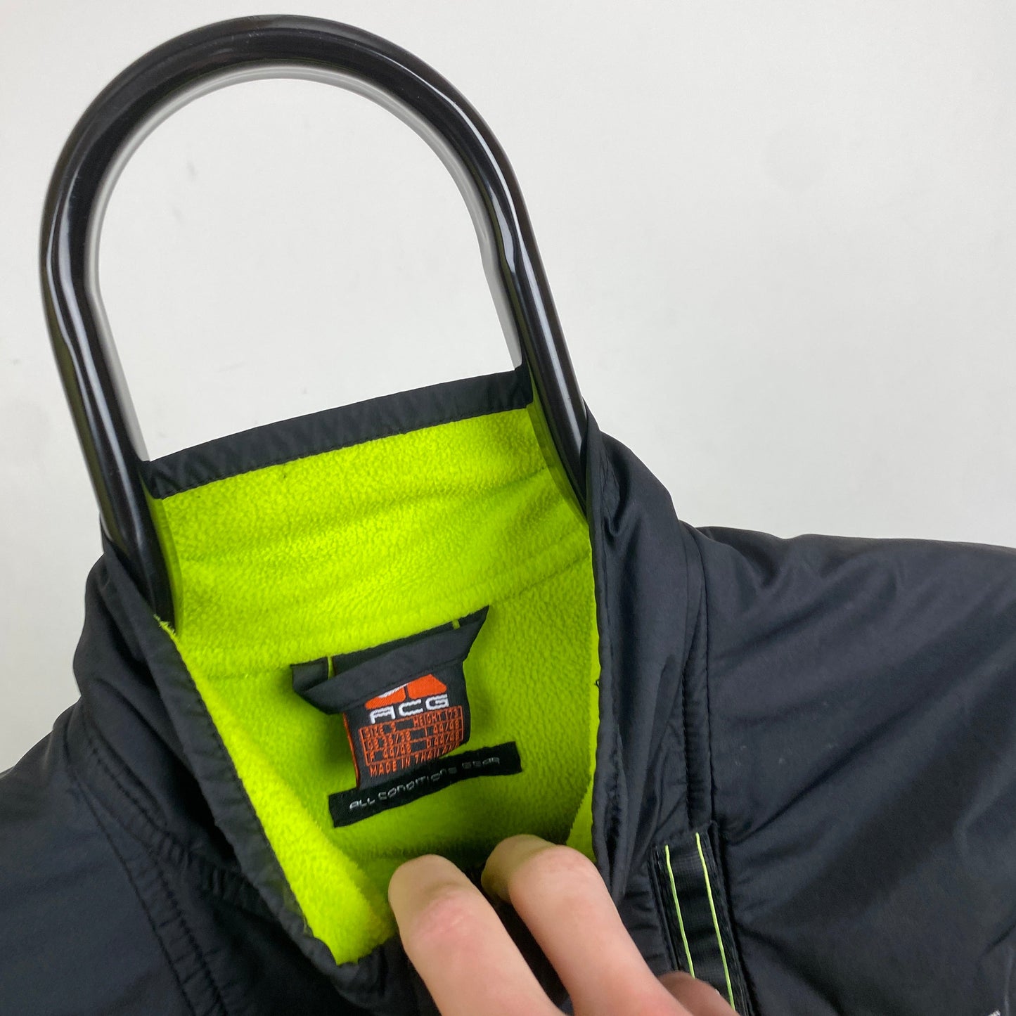 90s Nike ACG Fleece Gilet Jacket Black Small