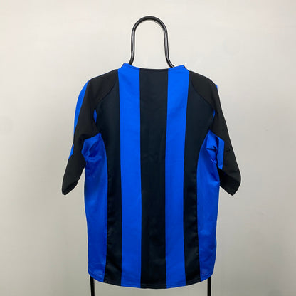 00s Nike Inter Milan Football Shirt T-Shirt Blue Medium
