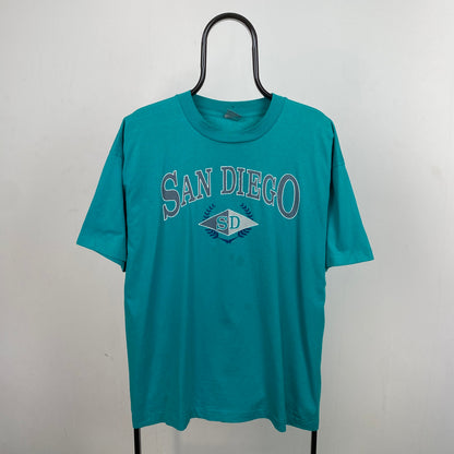 Retro San Diego T-Shirt Green XL