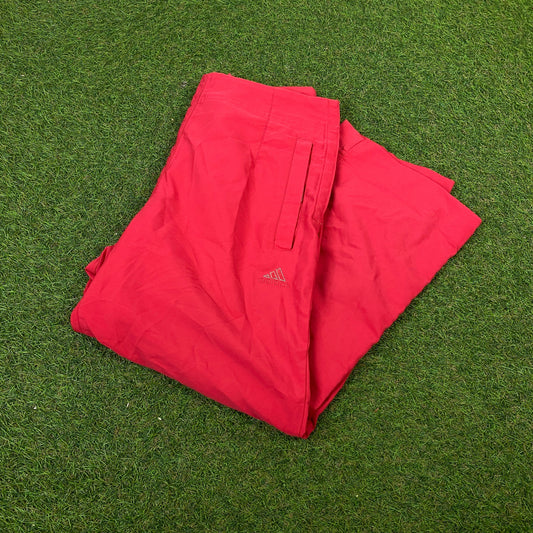 Retro Adidas 3/4 Length Shorts Red XS