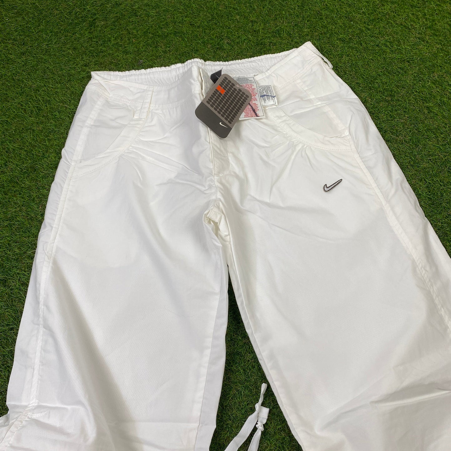 00s Nike Parachute Joggers White Small