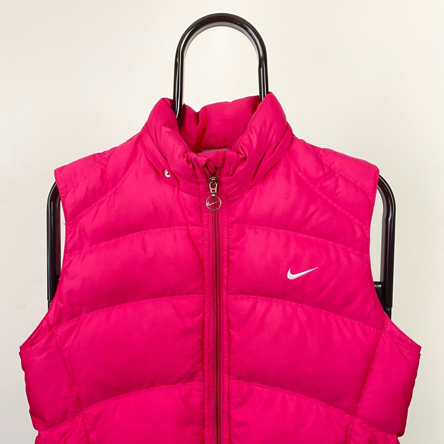 00s Nike Puffer Gilet Jacket Pink XS