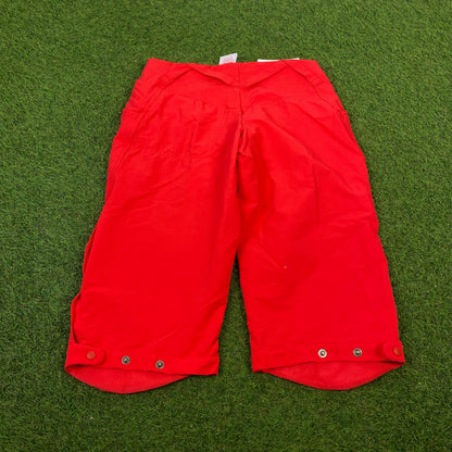 90s Nike ACG Cargo Shorts Red Small