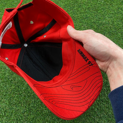 Vintage Nike Air Max 97 Hat Red