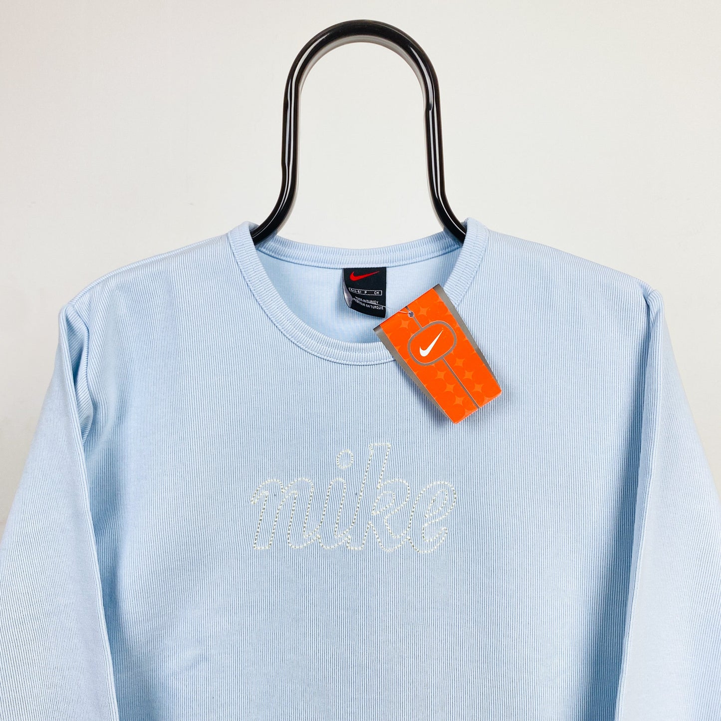 90s Nike Sweatshirt Baby Blue Small