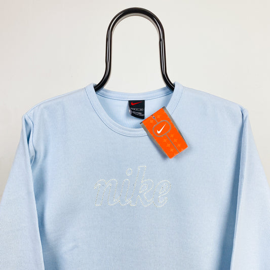 90s Nike Sweatshirt Baby Blue Small