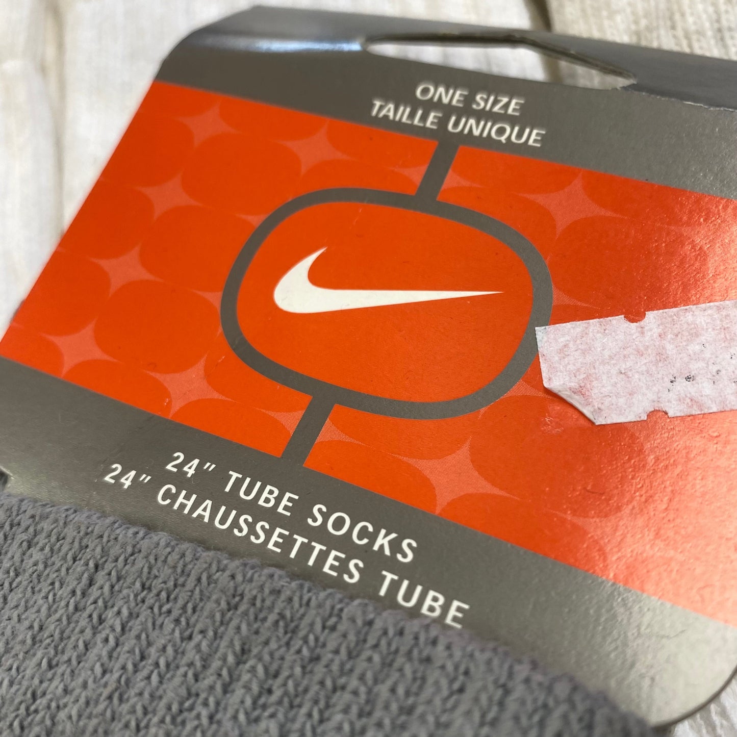 Vintage Nike Tube Socks Grey UK6 - 12