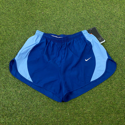 90s Nike Nylon Sprinter Shorts Blue Small