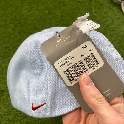 Vintage Nike Spell Out Hat Baby Blue