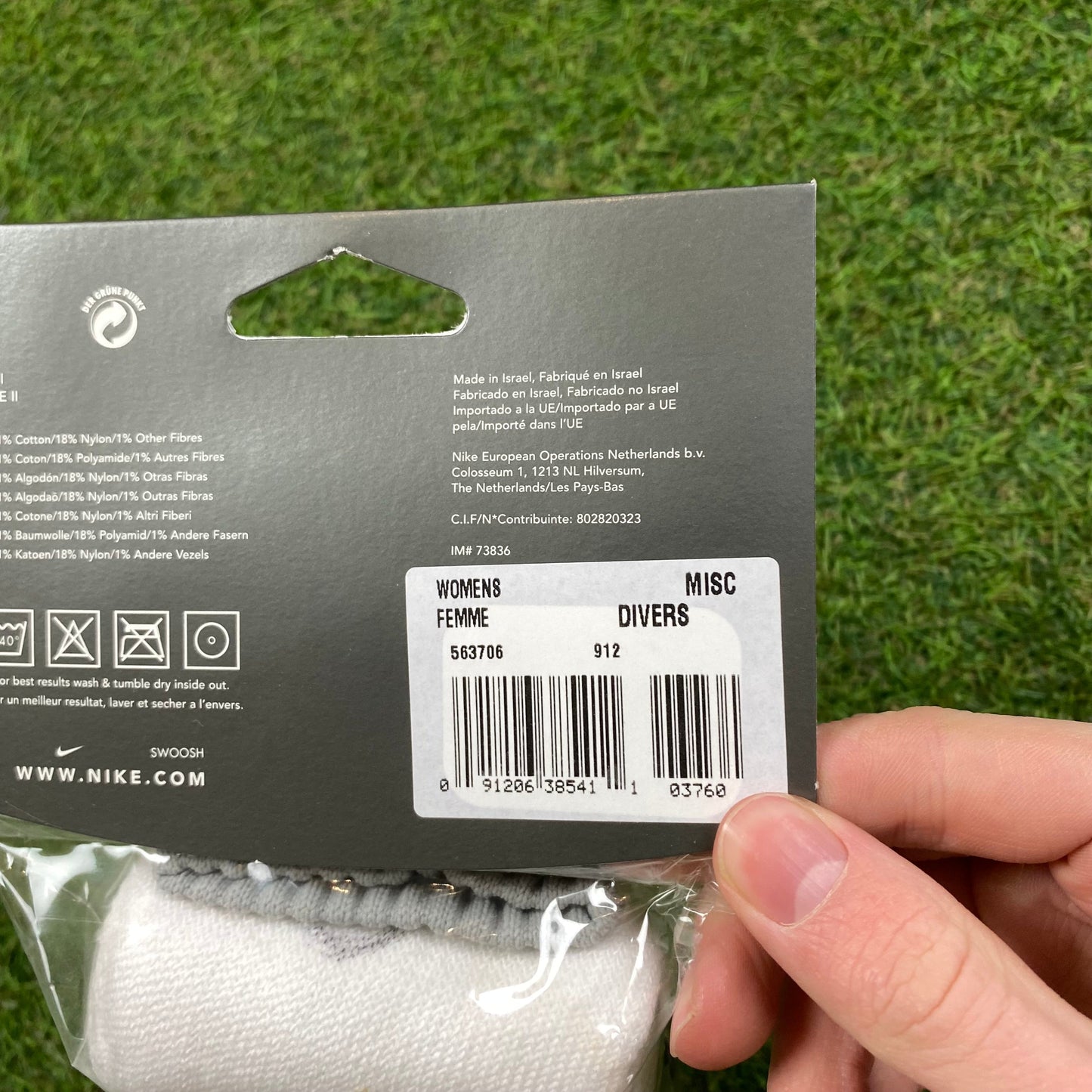 Vintage Nike Socks 3 Pack White UK12-9