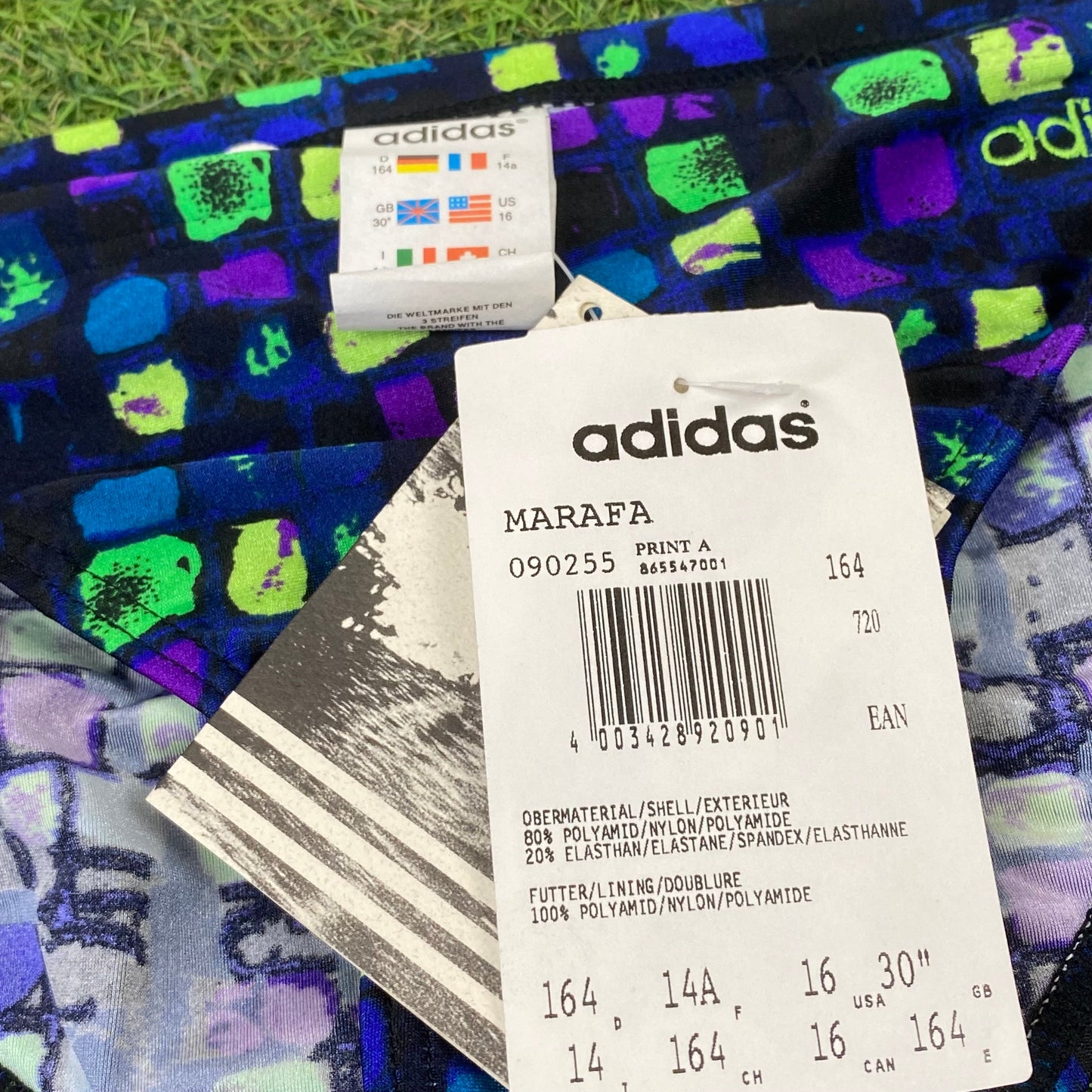 Vintage Adidas Swim Shorts Purple XS
