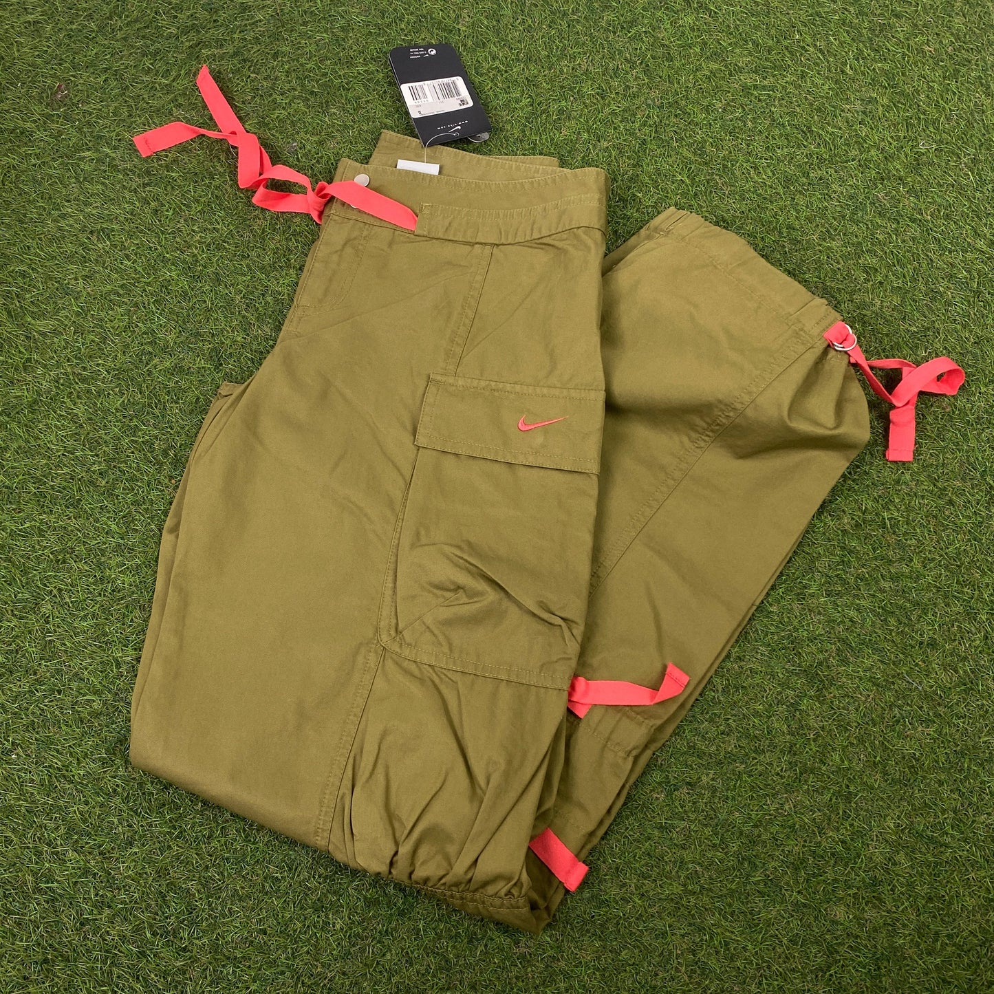 00s Nike Parachute Cargo Joggers Green Medium