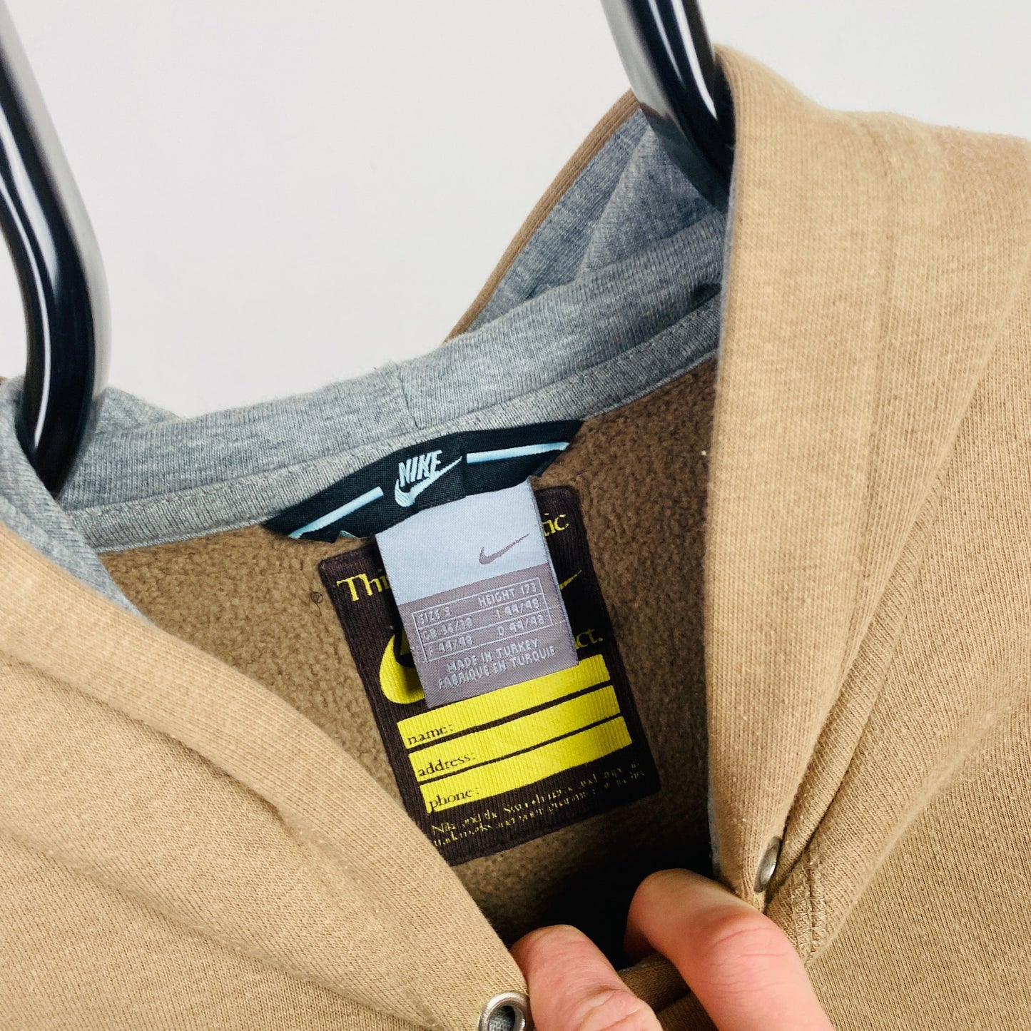 00s Nike Hoodie Brown Small
