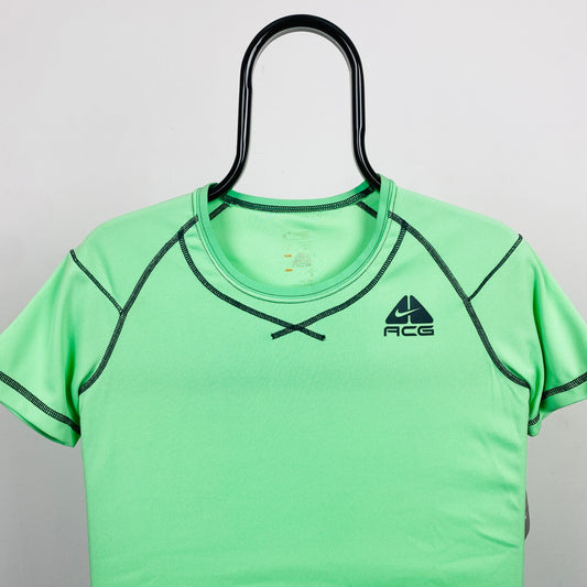 00s Nike ACG Dri-Fit T-Shirt Green Small