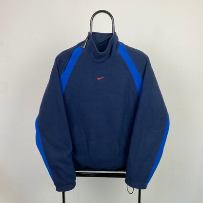 90s Nike Reversible Side Winder Sweatshirt Blue Small