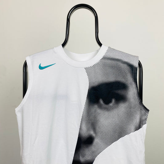 00s Nike Rafael Nadal Vest T-Shirt White Medium