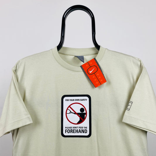 Vintage Nike Tennis T-Shirt Brown Small
