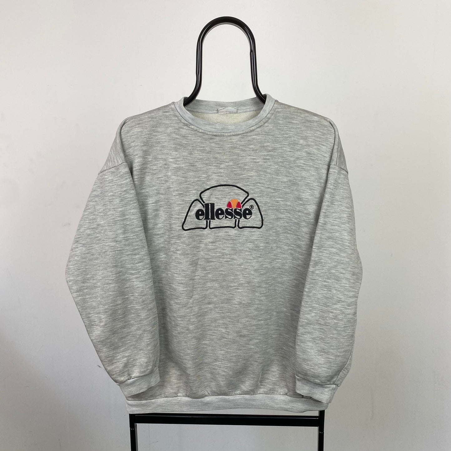 Vintage Ellesse Sweatshirt Grey Small