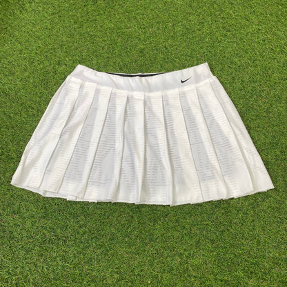 90s Nike Tennis Victory Skirt White Medium