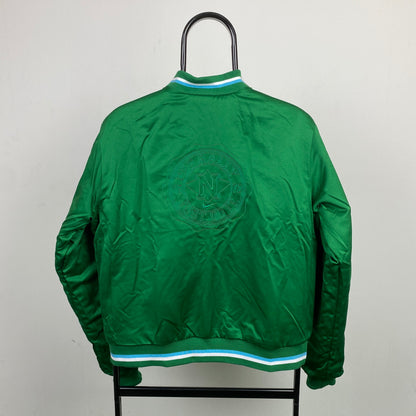 00s Nike Reversible Varsity Jacket Blue Medium