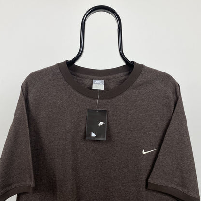 Vintage Nike T-Shirt Brown Small
