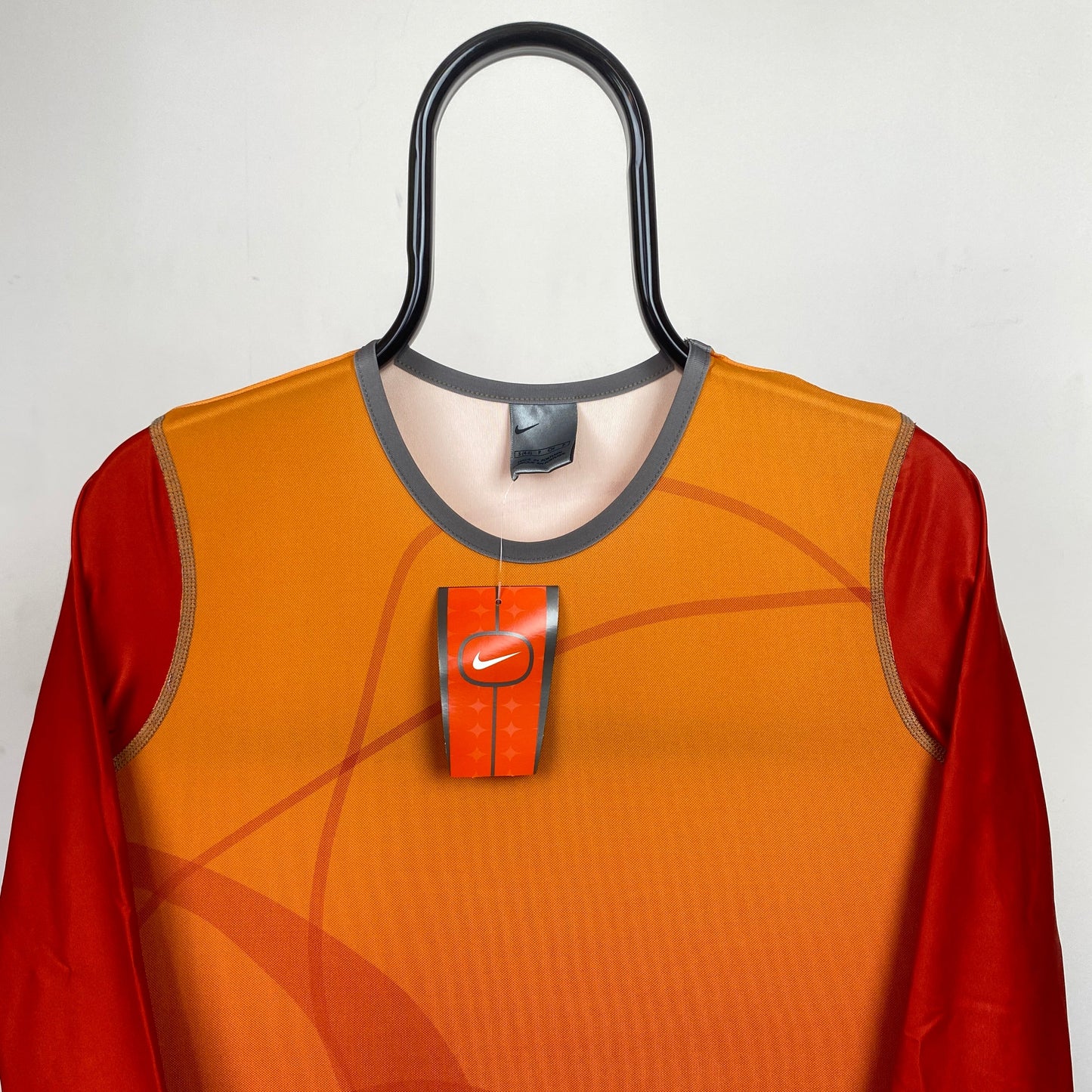 00s Nike Womens Gym T-Shirt Orange XS